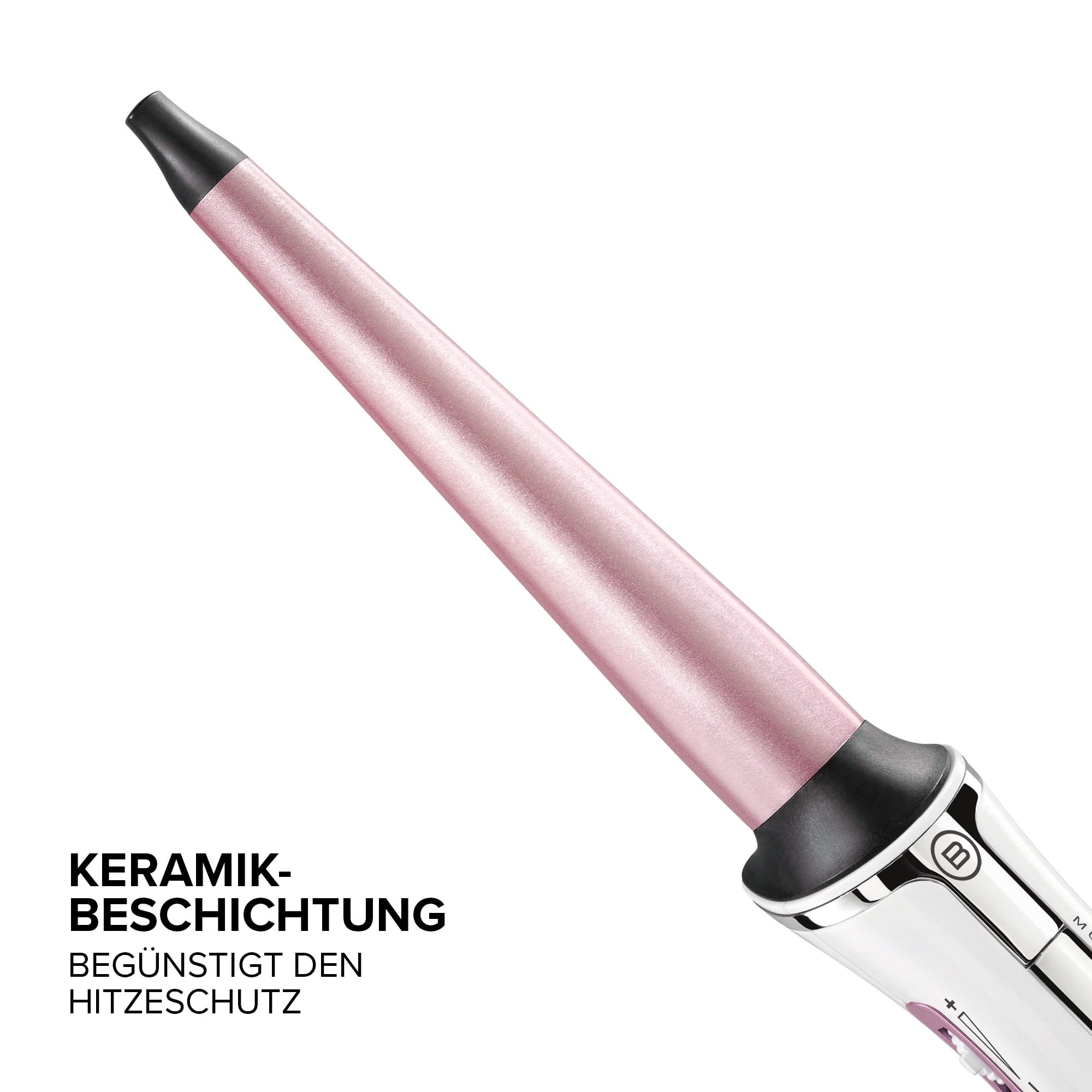 Bellissima GT15 200 Lockenstab, Keramikbeschichtung, Lockenstab für enge und definierte Locken zu machen, Temperatur 150°C/210°C, Diameter18/25 mm, Thermohandschuh, für alle Haare geeignet