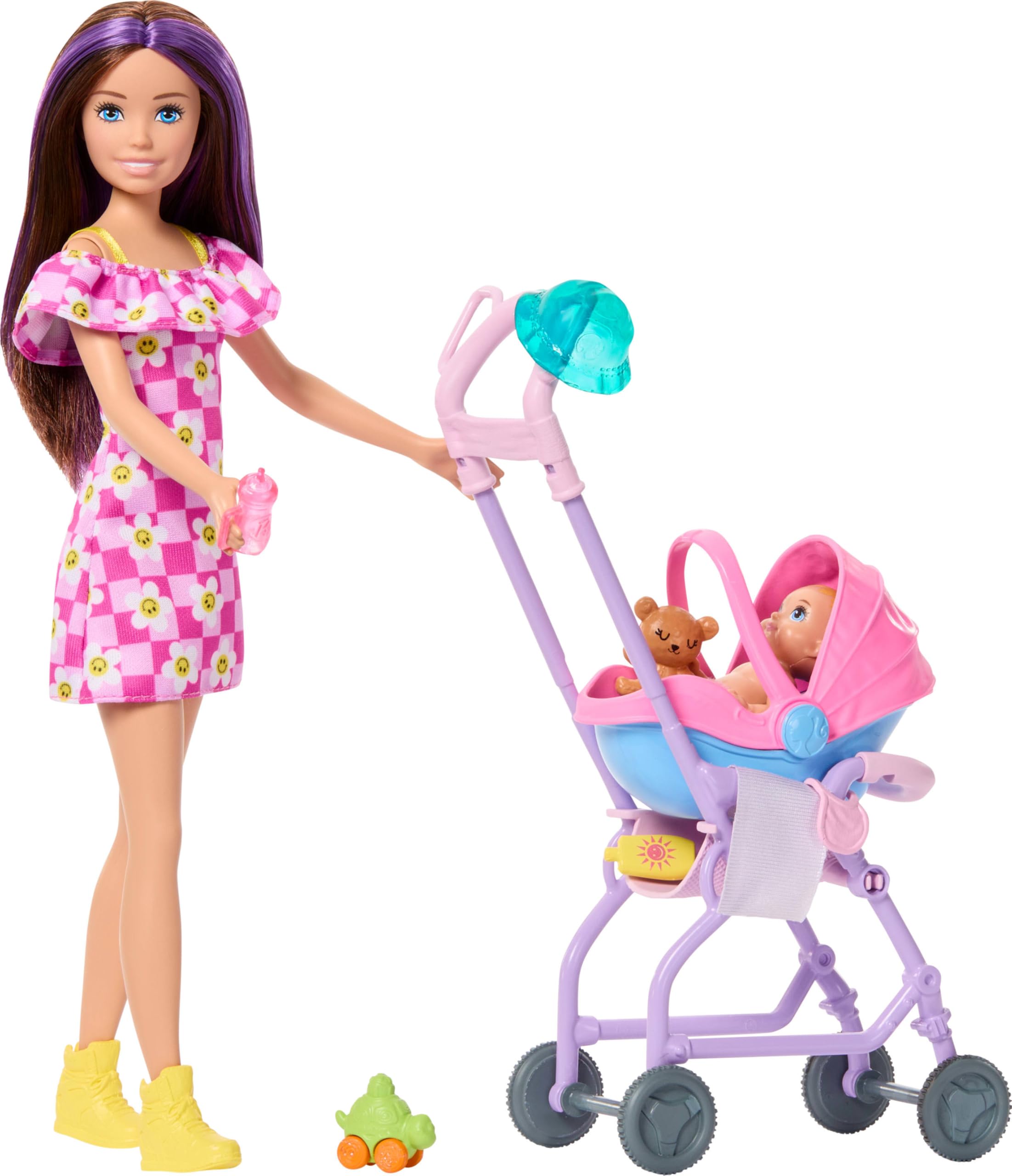 Muñecas Barbie Y Accesorios Babysitters Inc. Playset, Muñeca Skipper Con Figura De Bebé Y 5 Accessories Babysitters Inc Playset Hjy31