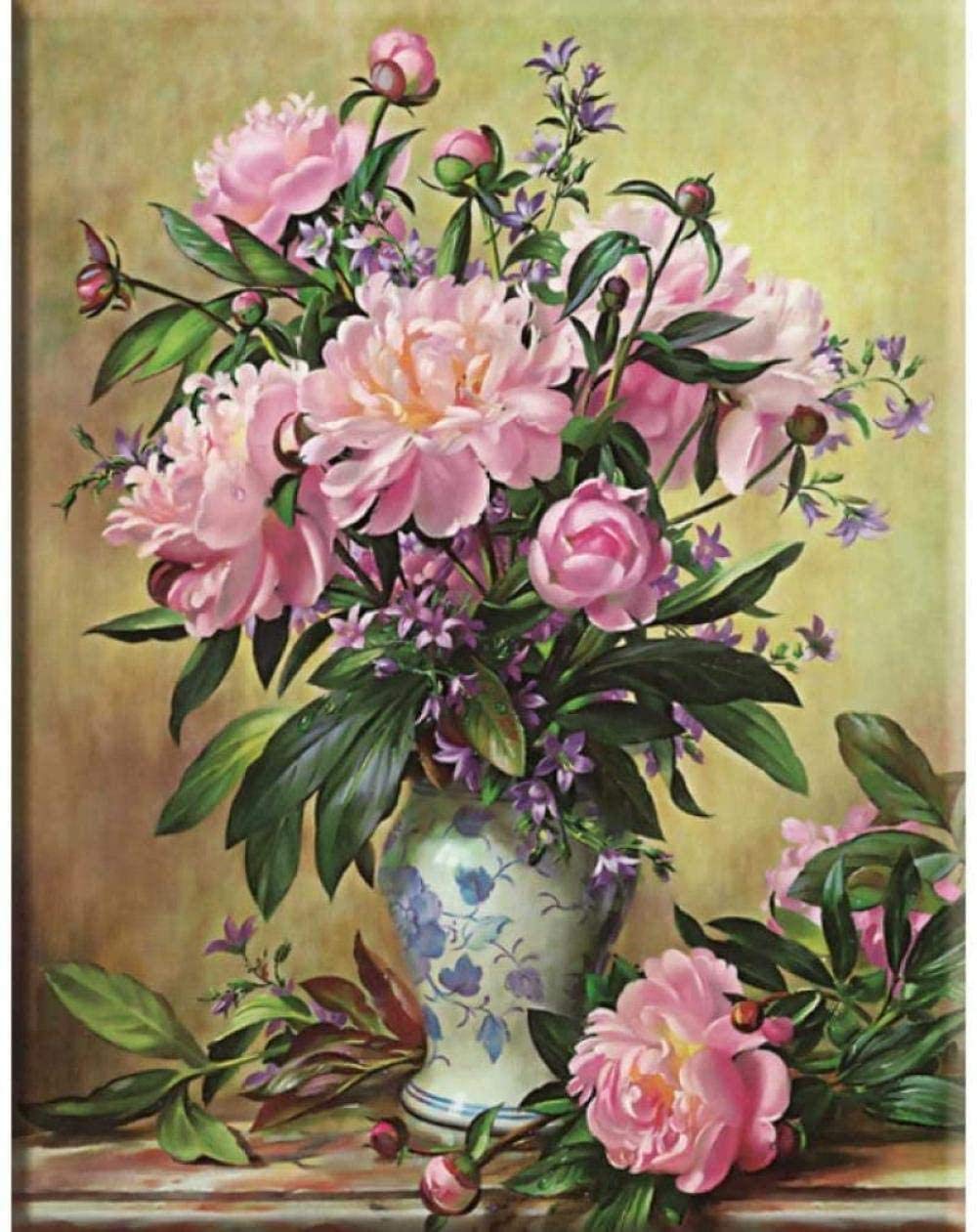 Ensemble de broderie complet pivoine pour débuter sans erreur
