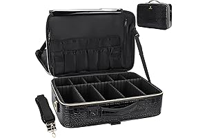 16.5'' Large Professional Travel Cosmetic Organizer Box