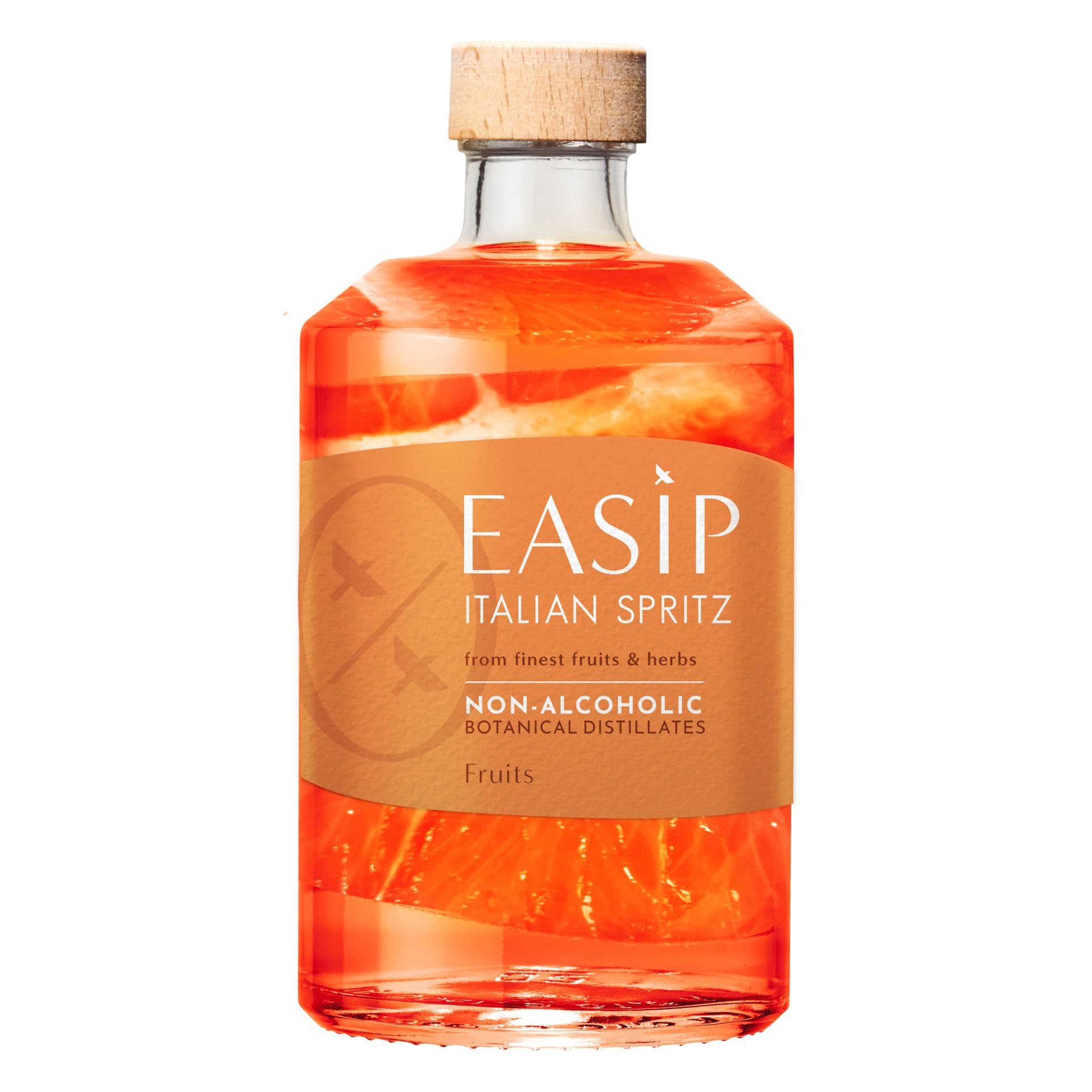 EASIP Fruits I Italian Spritz I Alkoholfrei I Aus hochwertigen natürlichen Botanicals I Vegan I Ohne Zuckerzusatz I 0,7 l