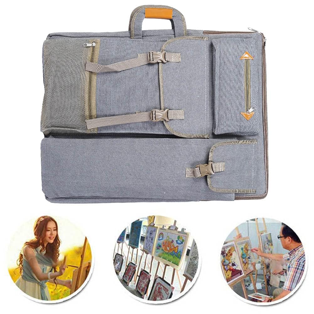 Zeichenbrett Rucksack, Multifunktionale Zeichenplatten Tasche Große Zeichenbretter Tasche wasserdichte Kunst Tragetasche Große Kunsttasche für Zeichnung Künstler Malerei 66 x