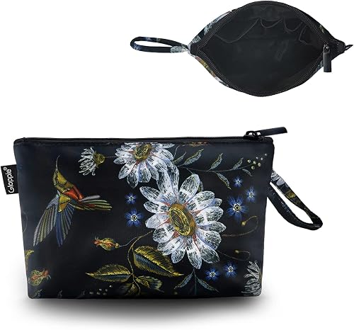 Gloppie Makeup Bag Small Cosmetic Bag for Purse Zipper Travel Make Up Pouch