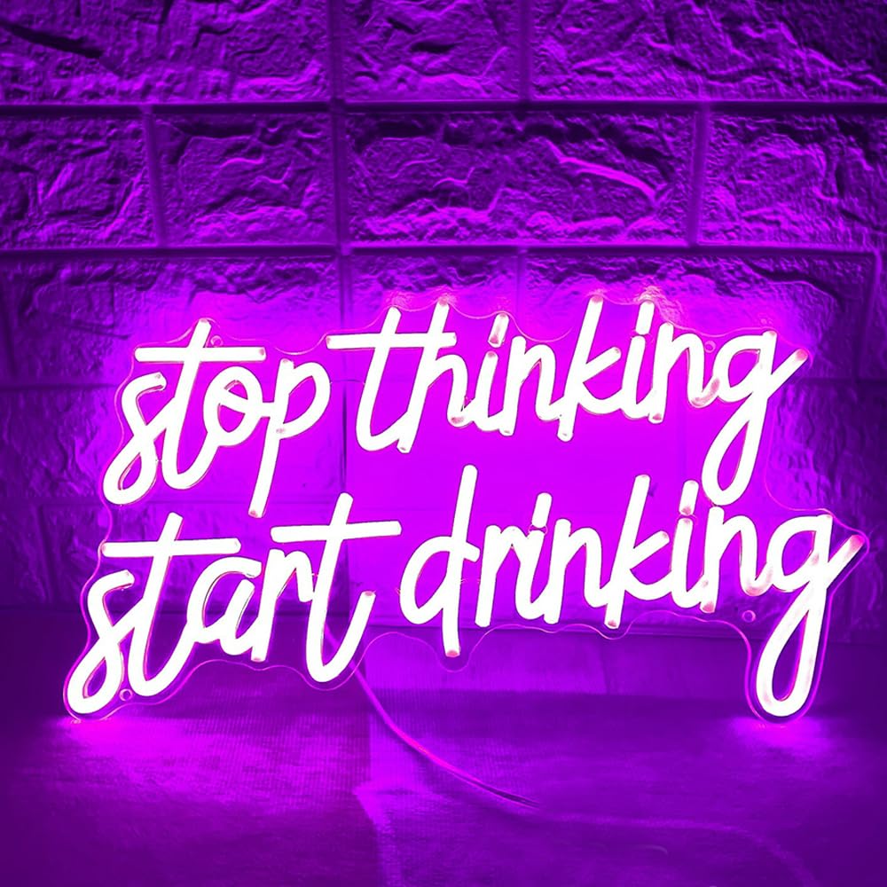 LED Sign Bar Neon Signs Drinks Led Lights Tiki Bar Wall Decorative Night Lamps Party Decoration Light USB Brightness Adjustable