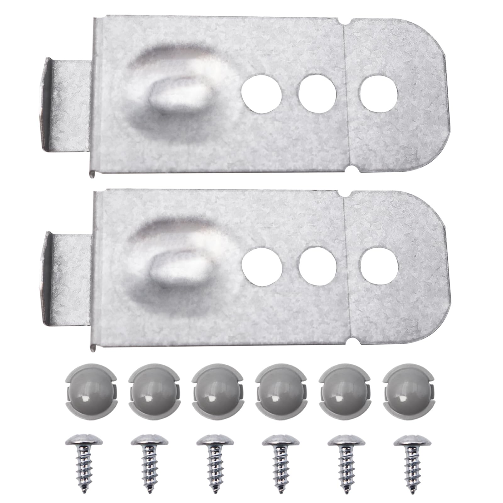 2PC DD98-01051C Dishwasher Installation Bracket Kit Compatible with Samsung DW80M DW80R Series Metal Dishwasher Side Mounting Clips Replacement Parts