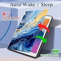 Vista 4 de Funda para iPad de 9ª/8ª/7ª generación 2021/2020/2019 de 10.2 pulgadas, soporte de visión multiángulo de 10.2", funda Folio Smart Auto Wake/Sleep