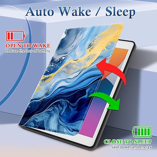 Miniatura 4 de Funda para iPad de 987 generación 202120202019 de 10.2 pulgadas, soporte de visión multiángulo de 10.2", funda Folio Smart Auto WakeSleep para iPad