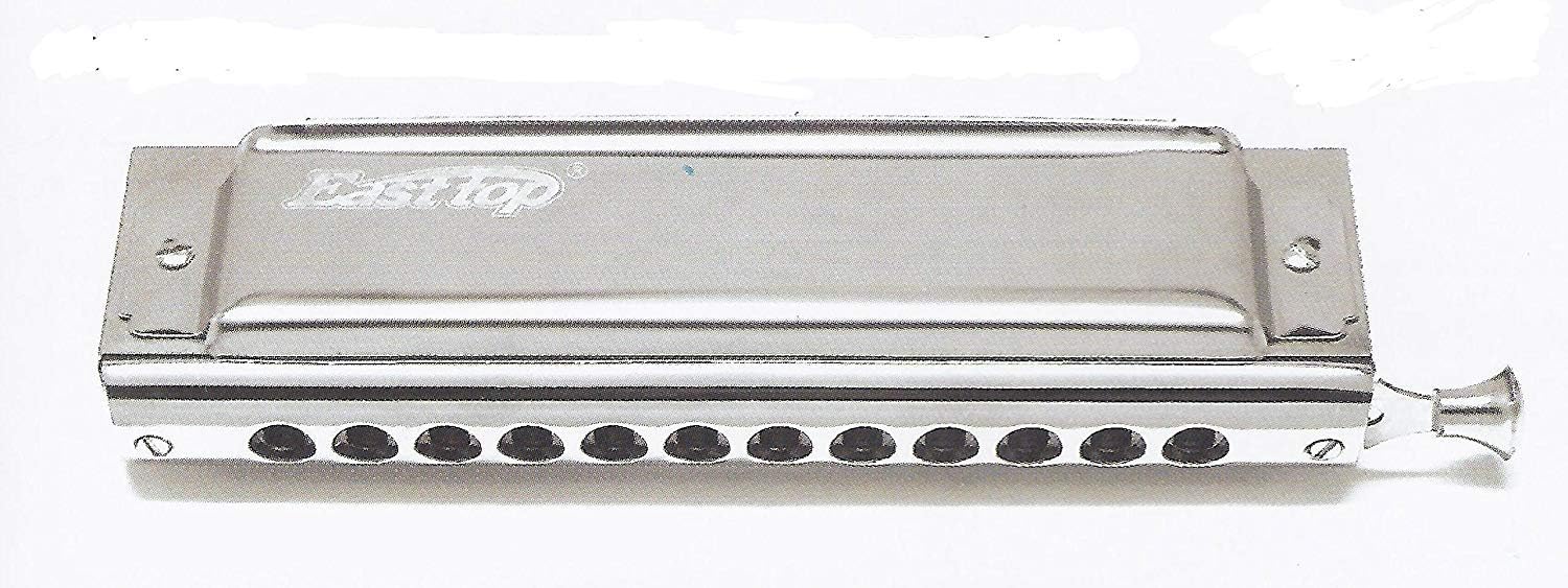 East Top 12 Hole Chromatic Harmonica Pro Series T12-48L Key C inc Case & Cloth