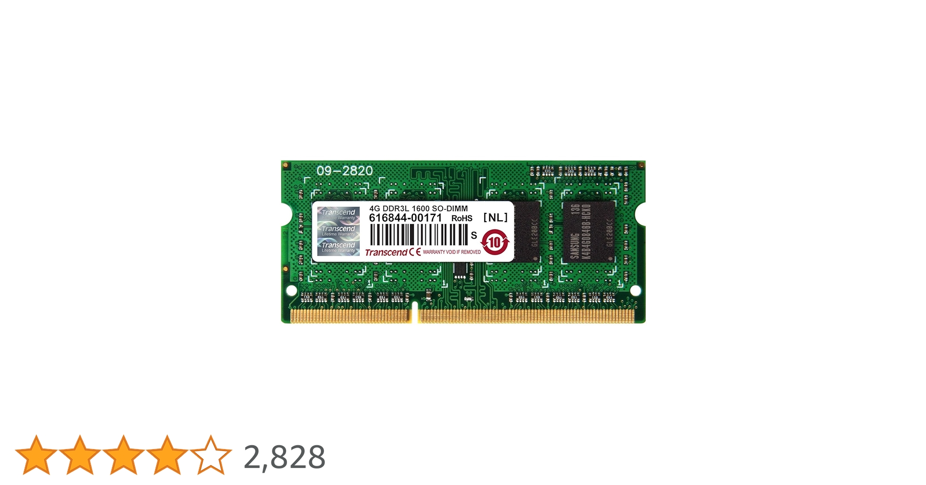Amazon | Transcend ノートPC用メモリ PC3L-12800 DDR3L 1600
