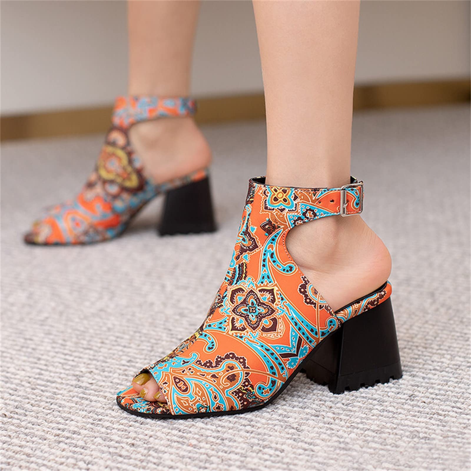 Cocila Sandali Tacco Alto Romani Con Fibbia A Punta Tinta Unita Donna Scarpe Con Tacco E Plateau Scarpe 42 Rossi Estive Neri 43 Cuoio Sandalo Elegante Tacchi Lacci Argento Estivi Basso Gioiello