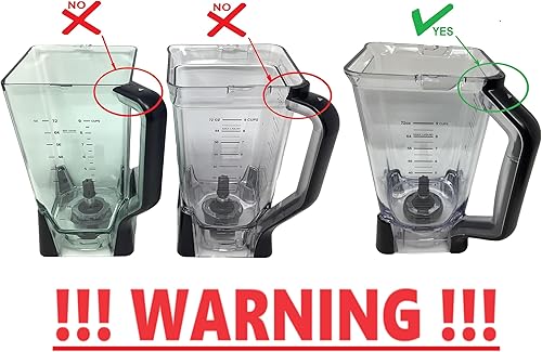 Miniatura 2 de Jarra Ninja XL de 72 oz solo para licuadora BL610 BL610CR BL610A BL610C BL611C - DEBE LEER los detalles -