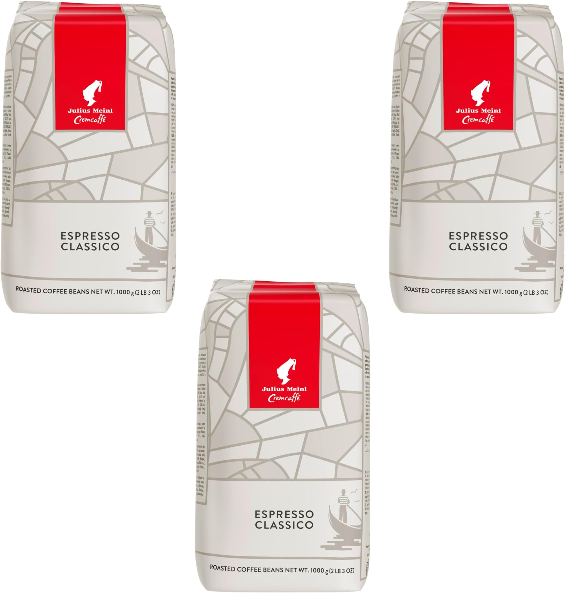 Julius Meinl: "Crema Espresso Classico," Medium Roasted Coffee Beans, 1kg / 35oz (3, 35.2 Ounce (Pack of 3))