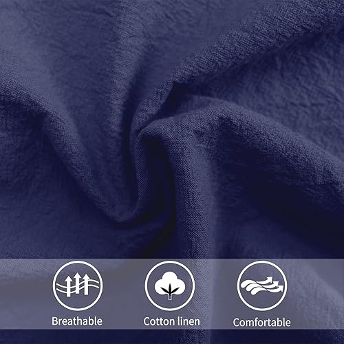 Miniatura 7 de Delantal de lino de algodón para mujer, con bolsillos, delantales de chef artístico, para cocina, hornear, jardinería, pintura