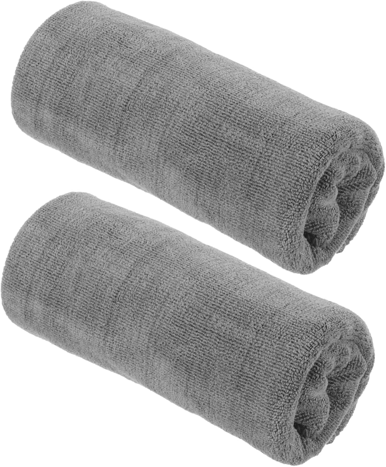 2Pcs Quick Drying Microfiber Gym Towels Super Absorbent Sports Towel Skin Friendly Workout Towels for Yoga Fitness Hiking Travel Durable and Comfortable Grey