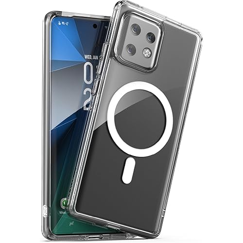 Magnetic Case for Motorola Edge Plus 2023 - Compatible with MagSafe, Charging and Phone Accessories (2023 Moto Edge+) Clear