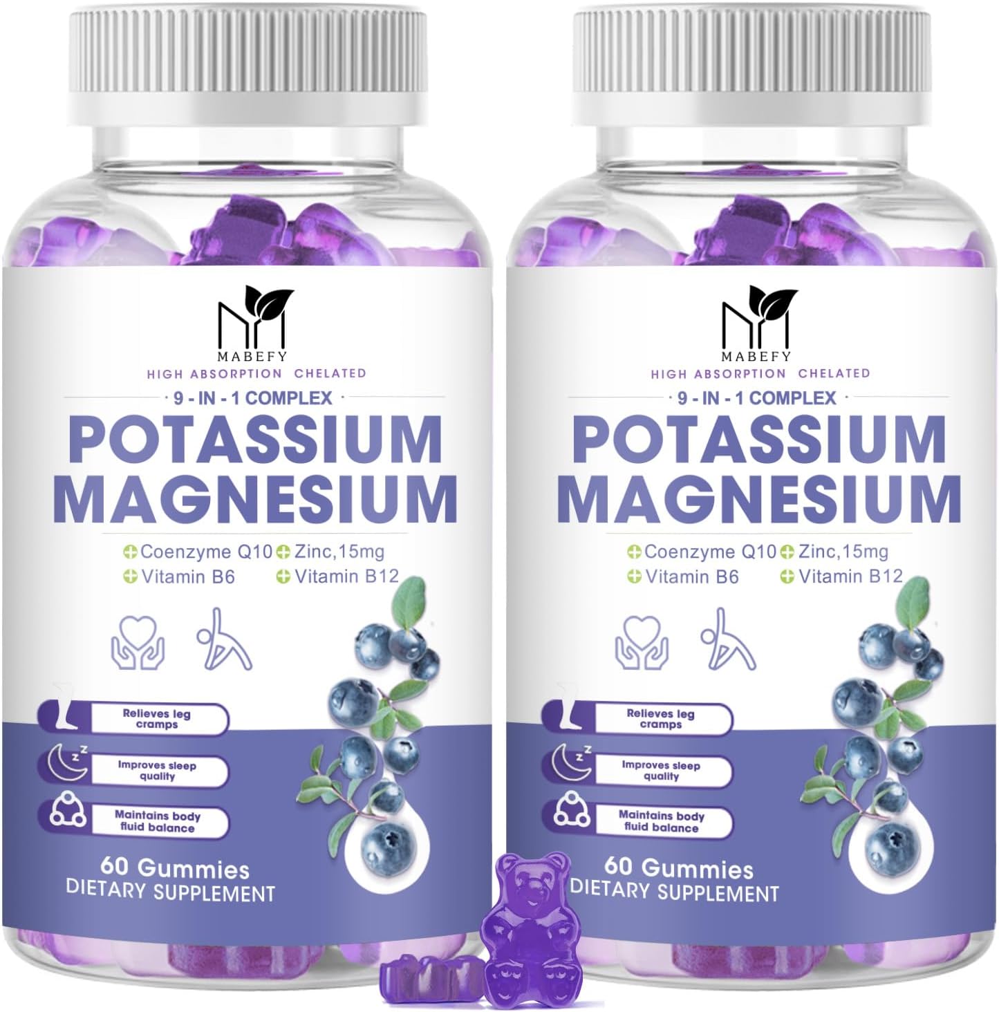 Potassium Magnesium Gummies, New Formula Calm Magnesium