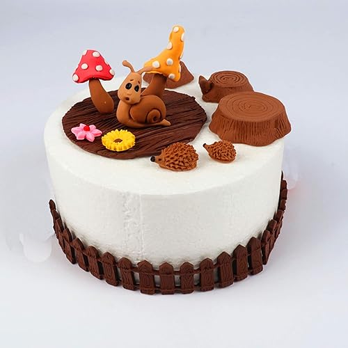 Miniatura 4 de HengKe 2 moldes de silicona de grado alimenticio para tartas de hongos, caracoles, moldes de silicona flexible, fondant, dulces, glaseado,