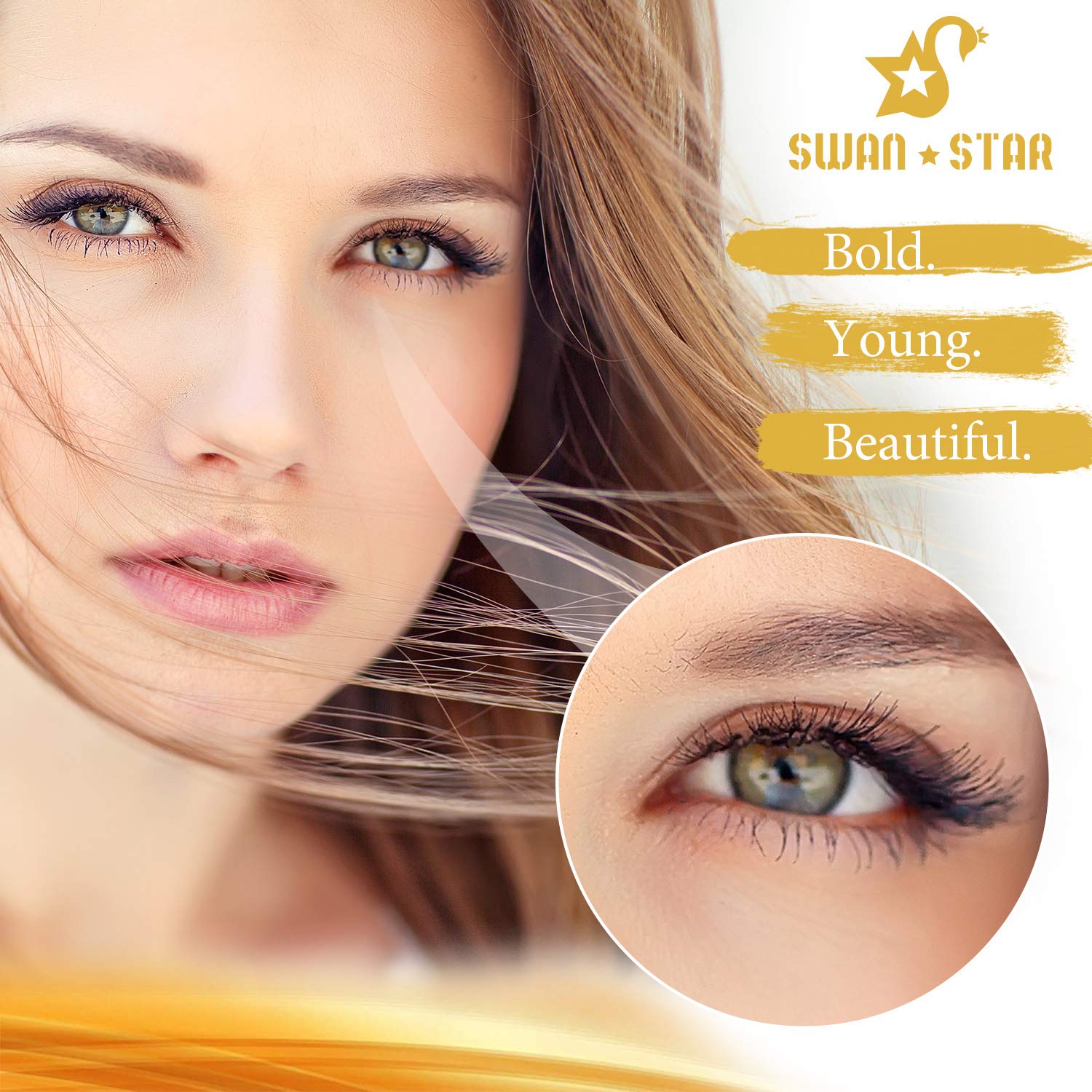 20 Pack 24K Gold Powder Eye Mask, Eye Patch Pack, Smooth Chill Feeling Collagen Under Eye Pads, Anti Aging, Remove Bags, Eliminates Dark Circles and Fine Lines, Under Eye Mask for Men Wome