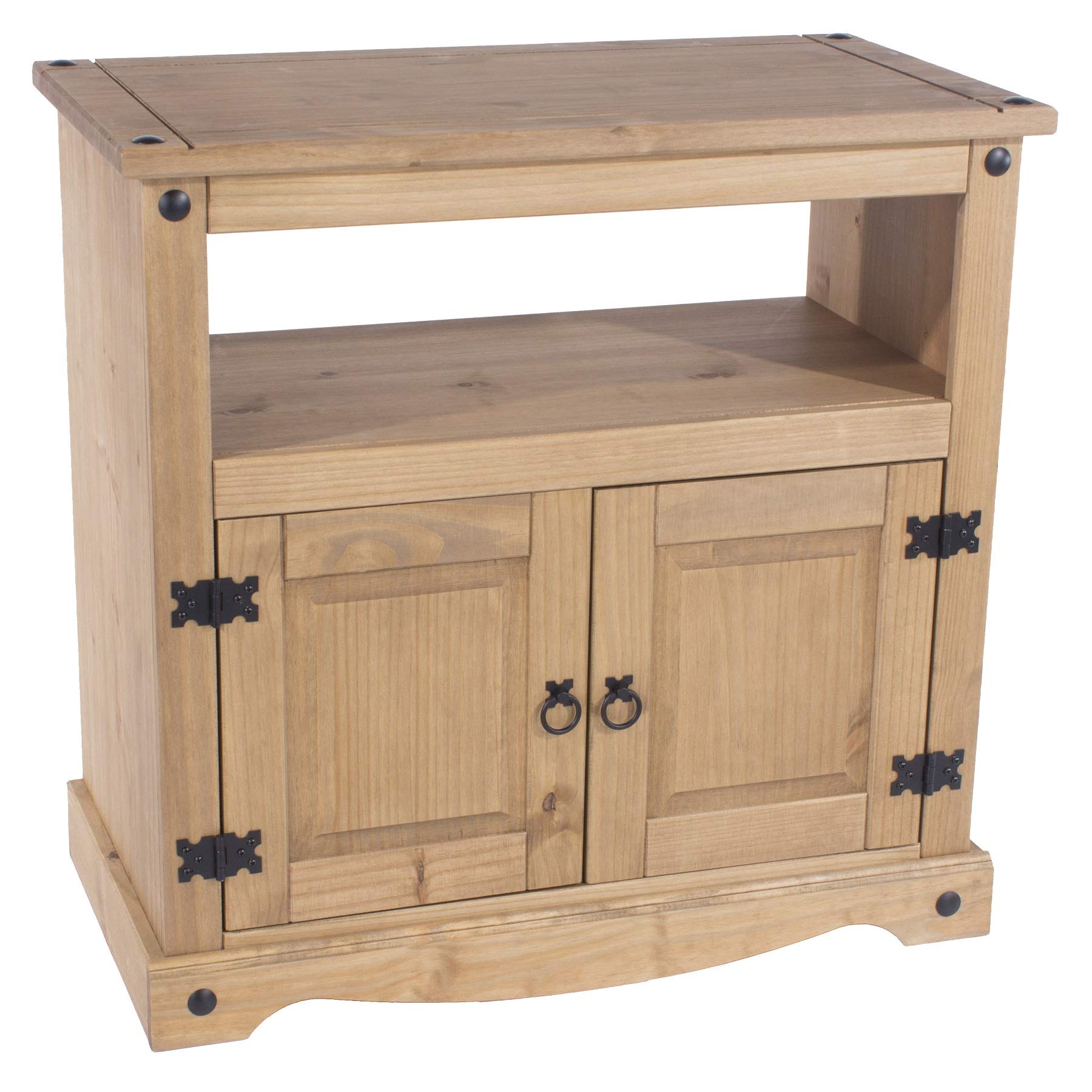 Buy Home Source Corona TV Stand Entertainment Unit Solid Pine 2 Door