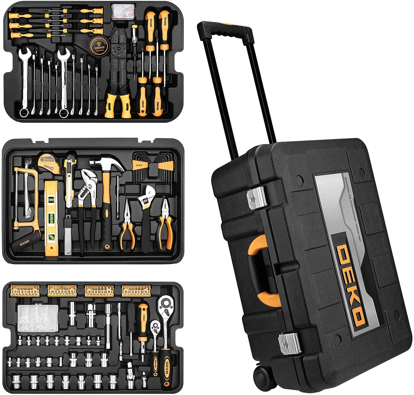 Amazon | DEKO 258点組 ホームツールセット 工具セット 家庭用 日曜 