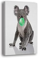 Vista 35 de SpiritualHands Animales Soplando Bubble Gum Wandkunst für Bauernhaus Badezimmer Dekor, Bubble Gum Tier Wandkunst