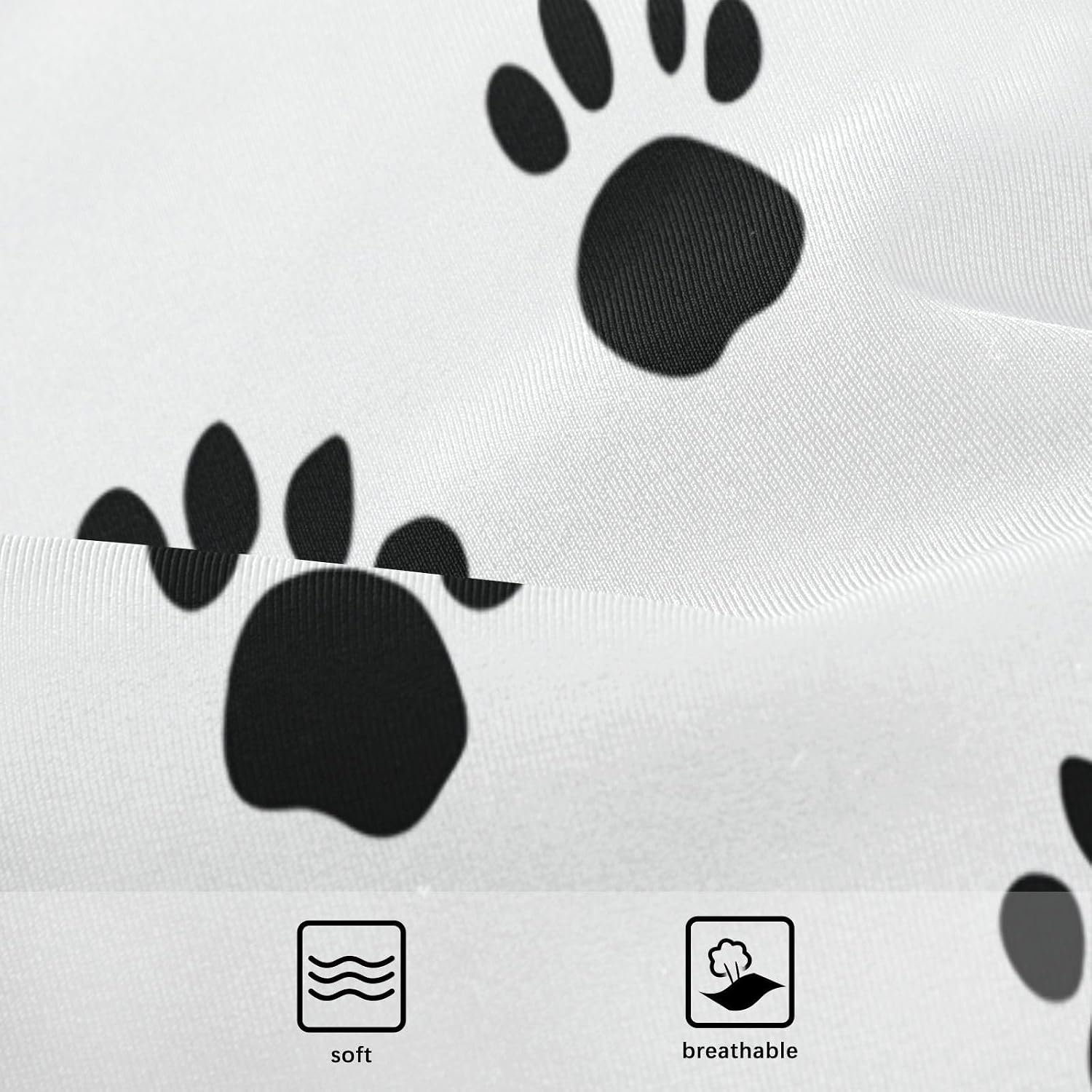 visesunny Girls Two Piece Swimsuits Animal Cat Dog Pawprints Girl's Bikini Sets Bathing Suits for Girls Size 5-12Y