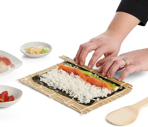 Miniatura 4 de Helens Asian Kitchen Helen - Alfombrilla para sushi 1 paquete bambú