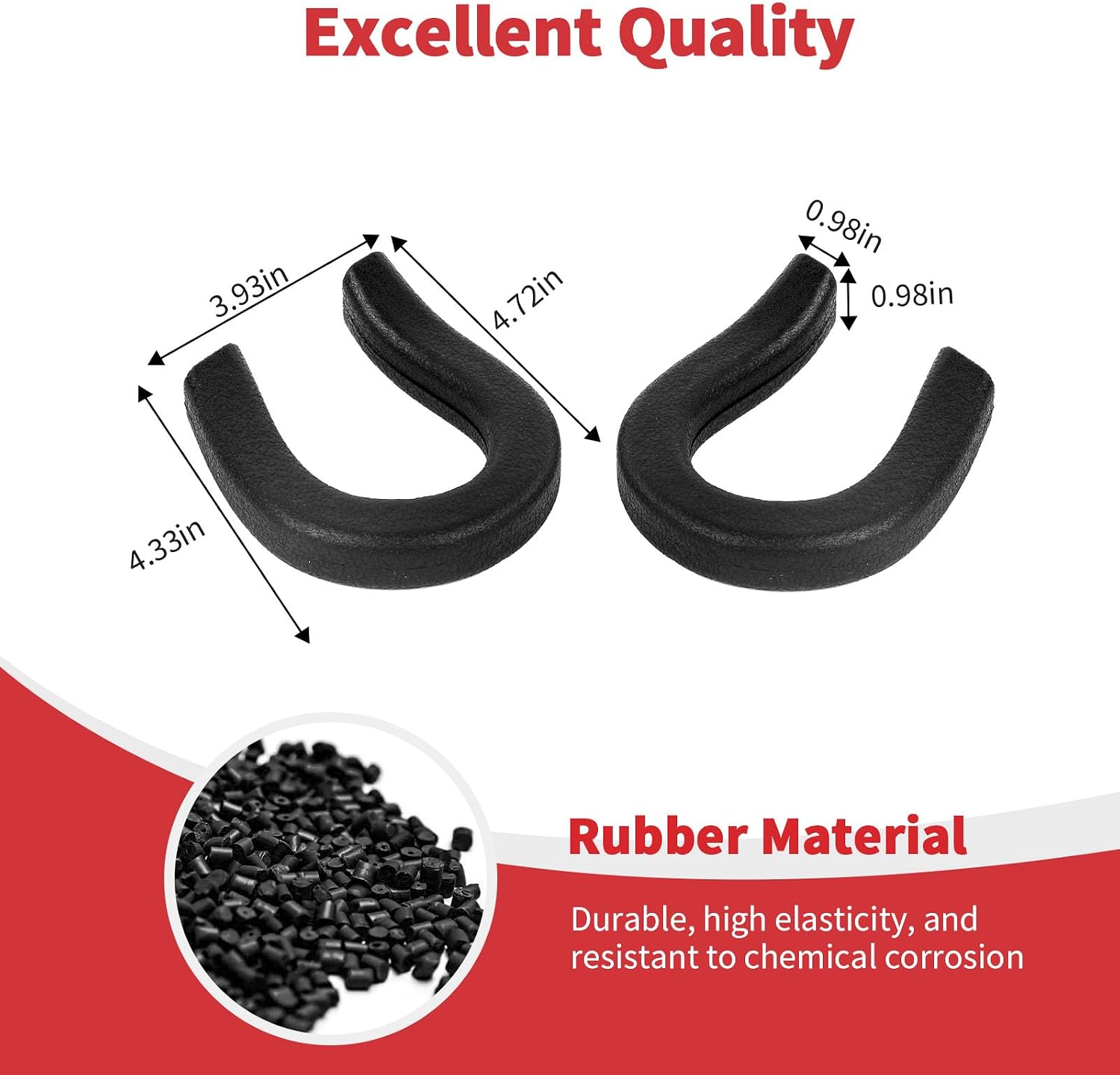 Linskip Long Tow Hook Cover Compatible with 2019-2025 2026 Chevy Silverado 1500 & 2021-2025 Suburban Tahoe Z71, Bumper Tow Hook Rubber Sleeve Protector, Exterior Accessories Black