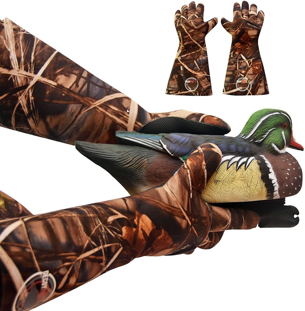 Insulated Camouflage Decoy Gloves — Waterproof/Cold Weather