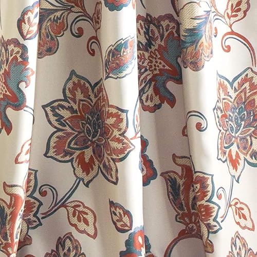 Miniatura 4 de Lush Decor C42236P15-000 Aster - Paneles de cortina para oscurecer la habitación, par de 84 x 52 pulgadas (cachemira), marfil