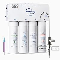 Vista 1 de iSpring RO5004F Reverse Osmosis Water Filter with UV, SGS Tested PFAS and TDS Reduction, 500 GPD RO System Under Sink, 2:1 Pure to Drain, Tankless