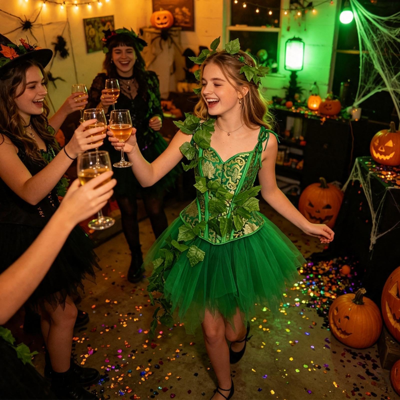 Generisch Halloween kostium wróżki dla kobiet, strój świąteczny