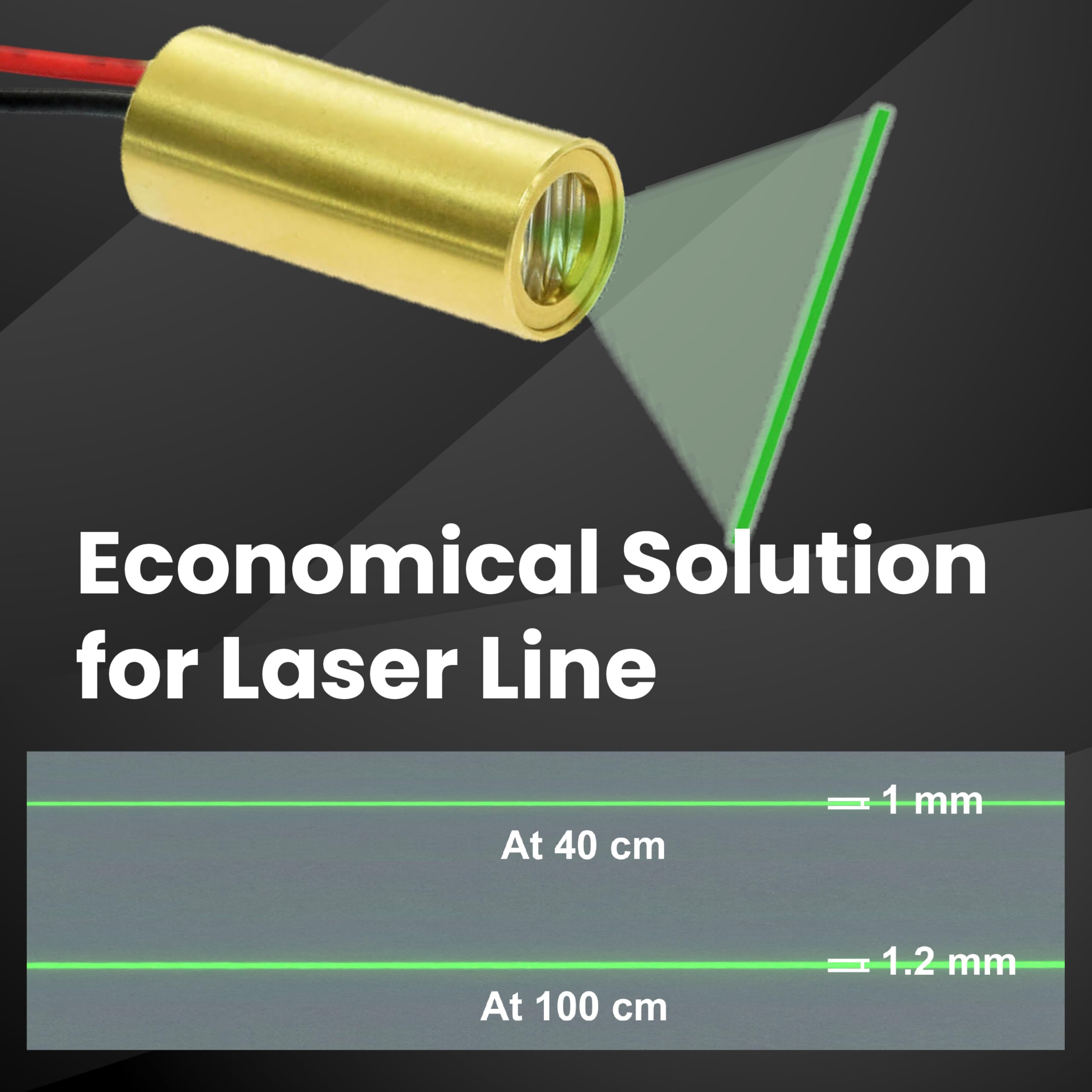 Niveau Laser Ligne Vert 520nm 20mW LAMBDAWAVE LWPRO40 IP67 - Neuf - Fabriqué En Pologne