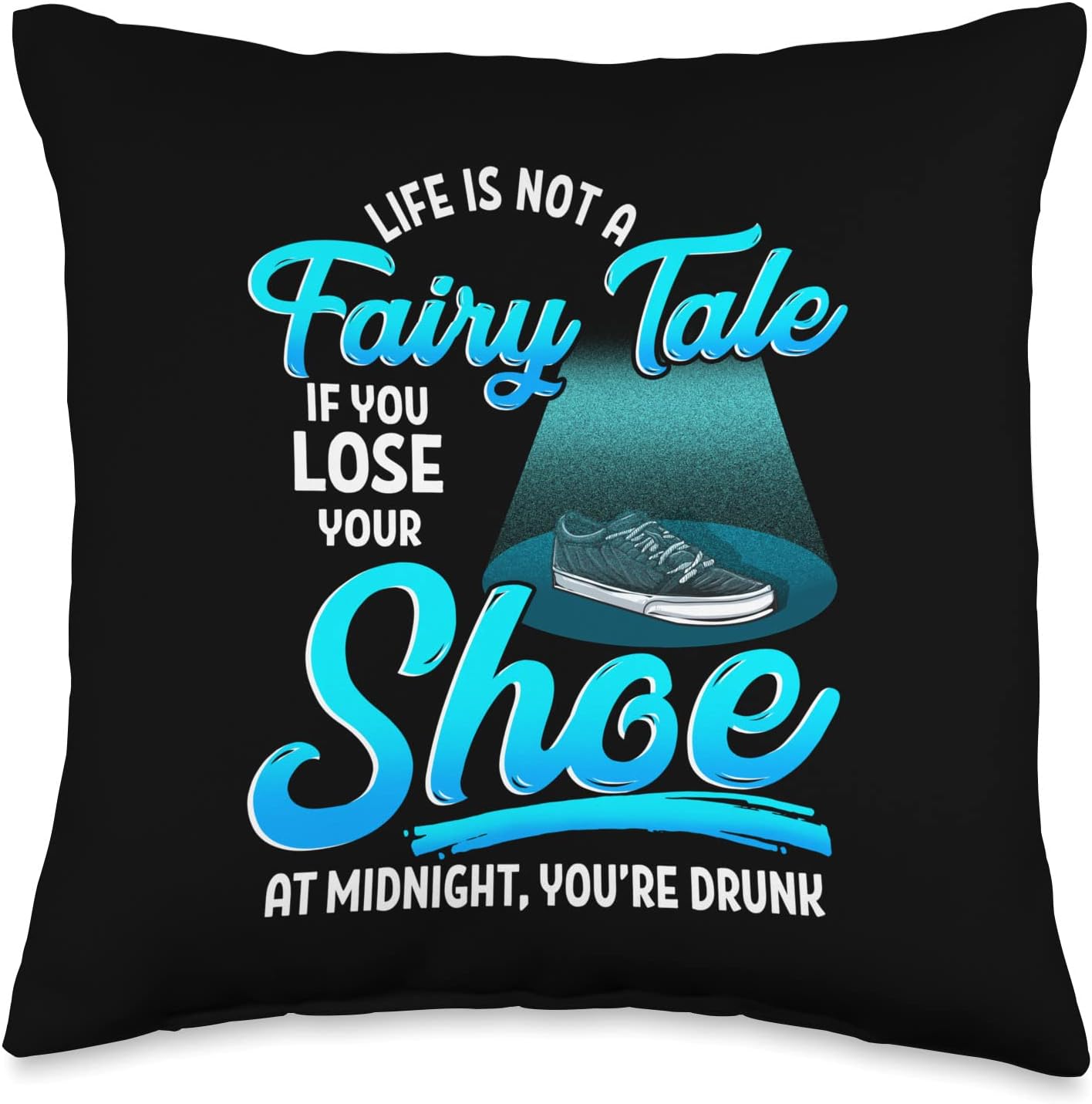 Funny drinking throw pillow.