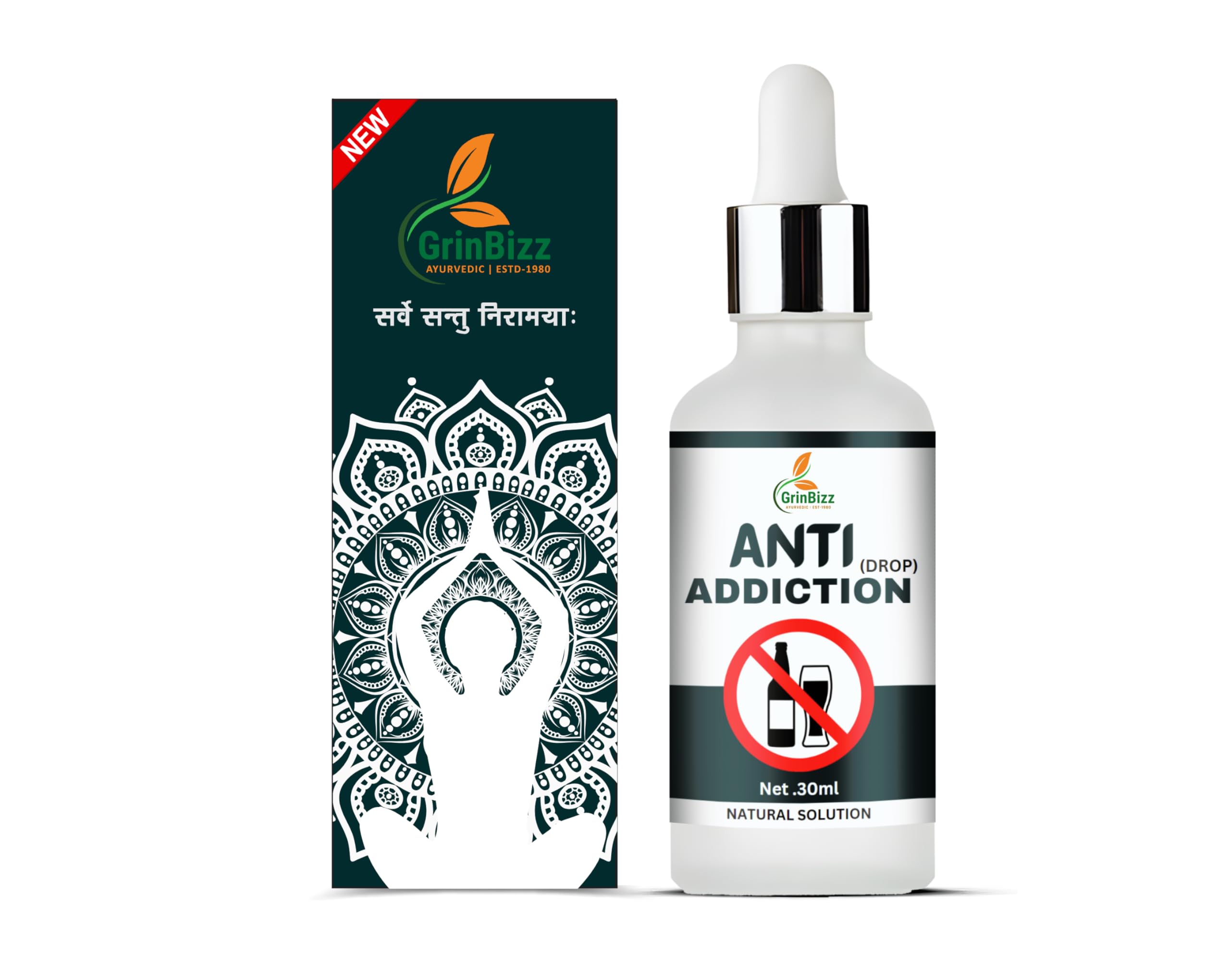 GRINBIZZ Anti Addiction Drop Natural Helps To Quit Smoking & Alcohol Addiction/Nasha Band Drop/Nasha Free DawaAddiction Ban/No Side Effects (pack of 1) (B0CDRSG4P9) Amazon Price History, Amazon Price Tracker