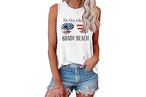 Women's Coconut Tree Tank Top: Beat the Shady Beach Blues