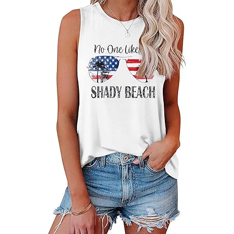Women's Coconut Tree Tank Top: Beat the Shady Beach Blues