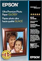 Epson Papel fotográfico ultra premium brilhante - S042174, 10 x 15 cm (100 folhas), branco