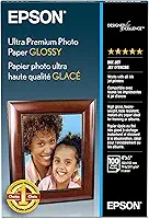 Epson Papel fotográfico ultra premium brilhante - S042174, 10 x 15 cm (100 folhas), branco