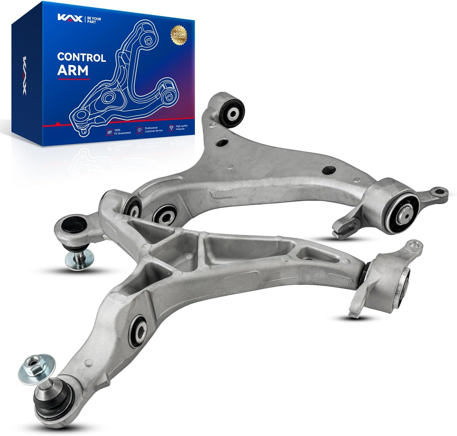 KAX Front Lower Control Arm w/Ball Joint Assembly Compatible with Dodge Durango 2016-2024 for Jeep Grand Cherokee 2016-2021 Suspension Kit K623377 K623378
