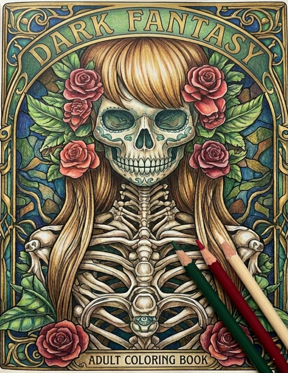 Dark Fantasy Creatures Coloring Book: 30 Page Adult Coloring Book