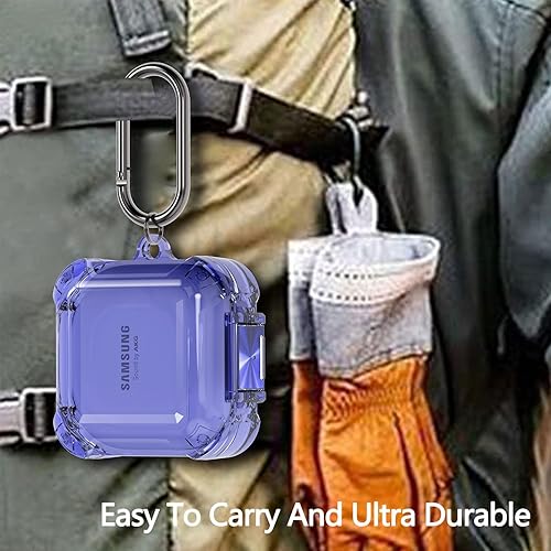 Miniatura 6 de Funda transparente con bloqueo para auriculares Samsung Galaxy Buds FE (2023)Buds 2 Pro (2022)Buds 2 (2021)Buds Pro (2021)Buds Live (2020) Funda con
