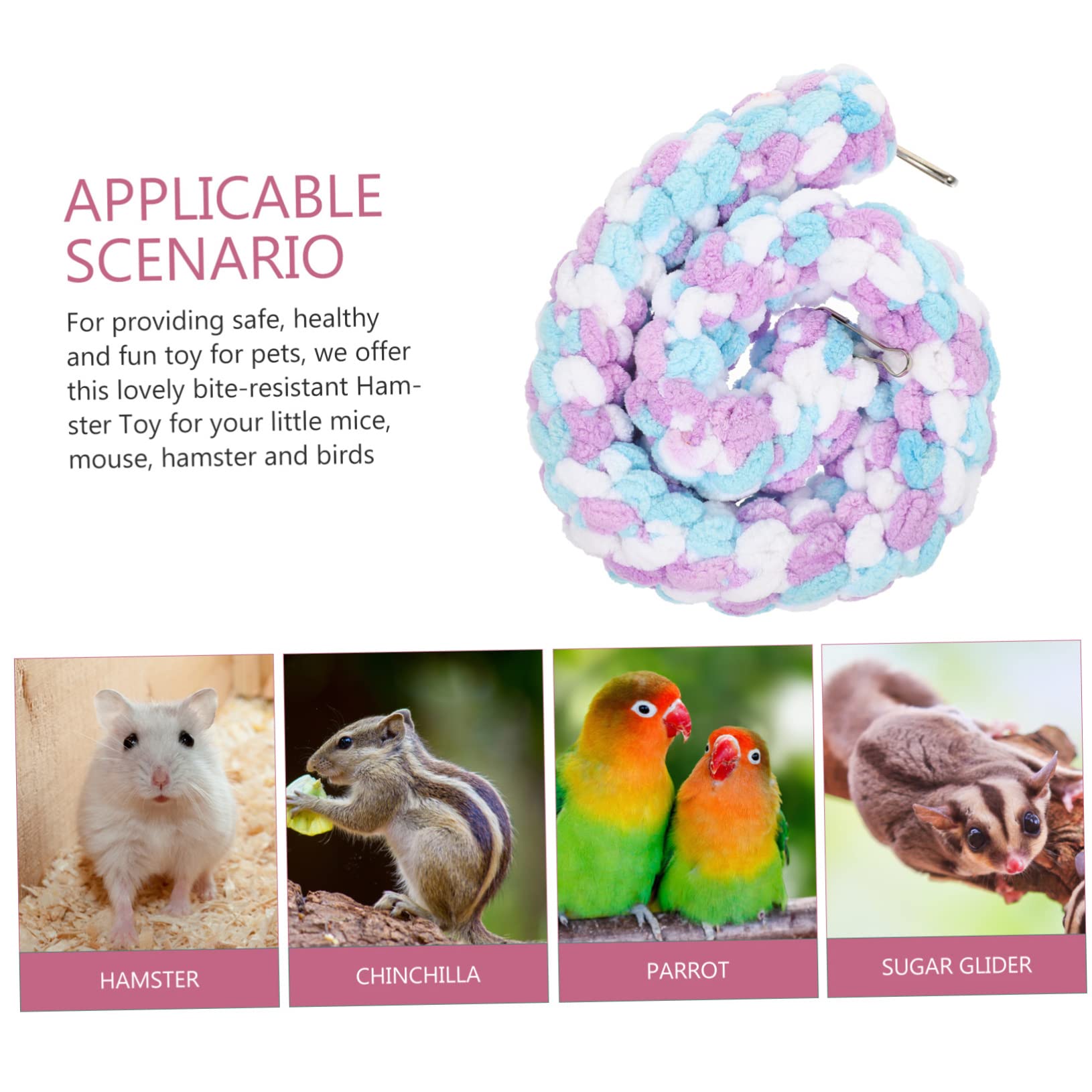 Supvox Käfig Zubehör Ratten 5st Sugar Glider Kletterseil Hamsterzubehör Kletterspielzeug Einsiedlerkrebsbecken Hamster-kletterbrücke Papageienspielzeug Hamsterspielzeug Kletterleiterseil Baumwollseil