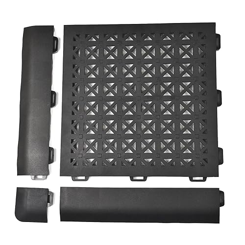 Miniatura 9 de Greatmats StayLock - Azulejos perforados, 1 x 1 pie x 0.5 pulgadas, cubierta de área húmeda para exteriores, paquete de 26