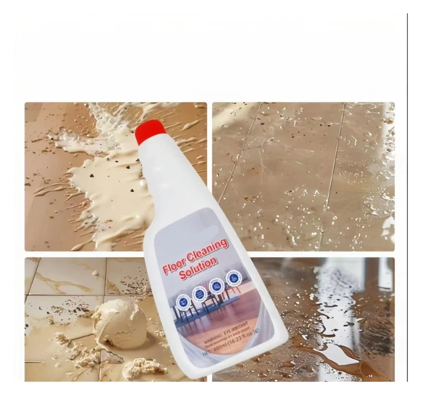 Bodenreinigung Staubsauger Teile Roboter Mopps, Kompatibel for OMO, 480ML Flüssigkeit, Kompatibel for Roborock, Qrevo Edge, Qrevo Slim, Qrevo Pro