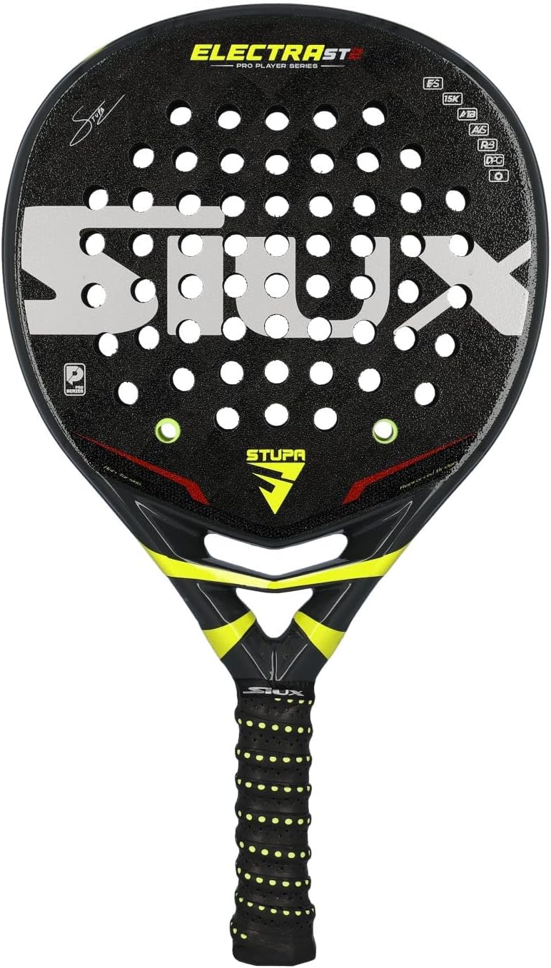 Electra ST2 Stupa Pro I Hybrid Paddle for Versatile Play I Medium HR Eva Core and 15K Carbon Faces