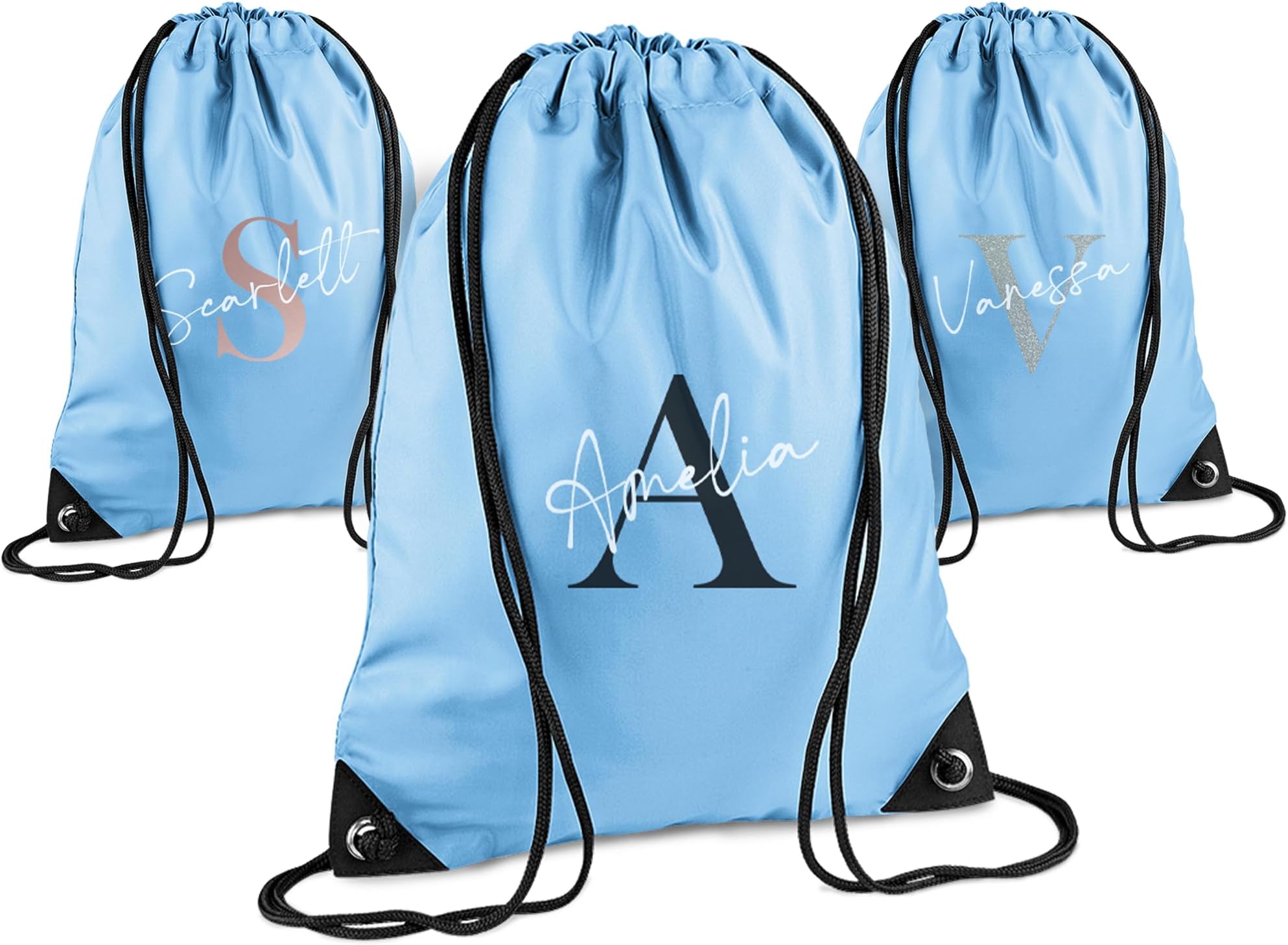 Personalised Drawstring Bag for Kids Back to School PE Bag, Swim Bag with Name Ideal for Boys, Girls, Toddlers,and Primary School Students Perfect School Bag
