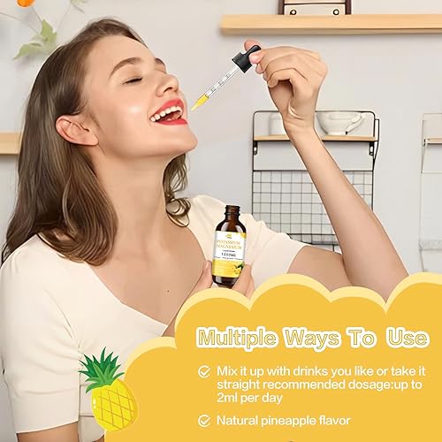 Miniatura 7 de Suplemento de citrato de magnesio y potasio, gotas líquidas de magnesio de 1000 mg con glicinato de magnesio, apoya la calma y la salud ósea,