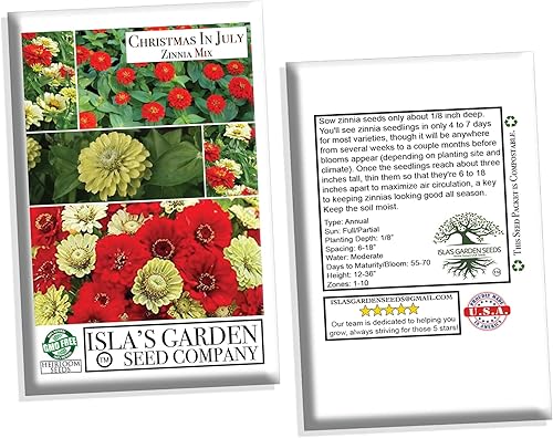 Miniatura 7 de Mezcla de semillas de Zinnia para plantar, más de 50 semillas de flores por paquete, semillas de jardín de Isla (semillas de jardín de Isla),