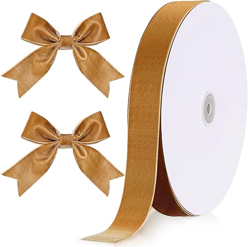 Miniatura 270 de Chuangdi 3/8 pulgadas, 60 yardas, cinta de terciopelo azul verde azulado de Navidad, cintas anchas de terciopelo vintage para adornos de árbol